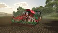 Seeding spinach with a AGROMASZ AQUILA DRIVE 400 seeder