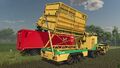 Unloading spinach to the Krampe SKS 30/1050 semi-trailer which attached to the Volvo FH16 truck (View 3)