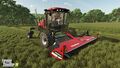 MacDon M1240 cutting grass with MacDon R216 SP grass chopper